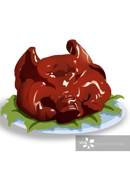 猪头插画图片素材