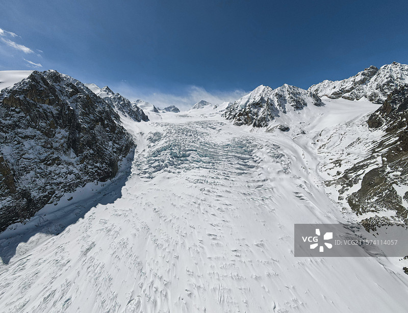 航拍仁龙巴冰川图片素材