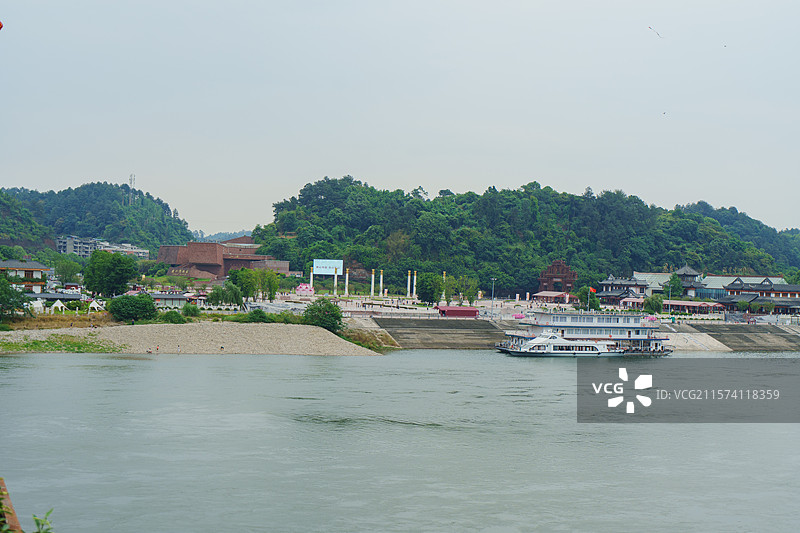 乐山二号桥嘉定坊乐山博物馆图片素材