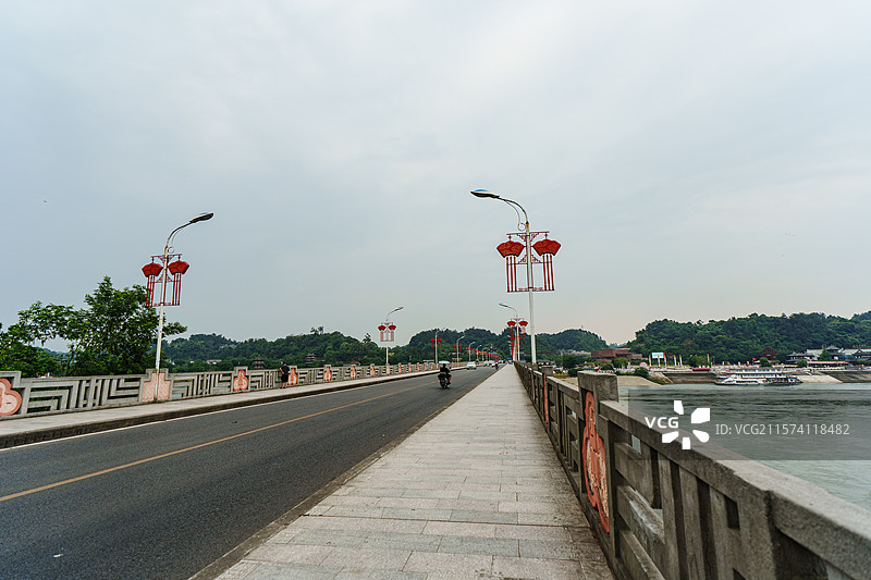 乐山二号桥嘉定坊乐山博物馆图片素材