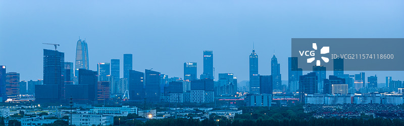 苏州工业园区天际线图片素材