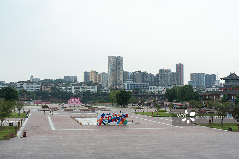 乐山嘉定坊 乐山大佛游客中心图片素材