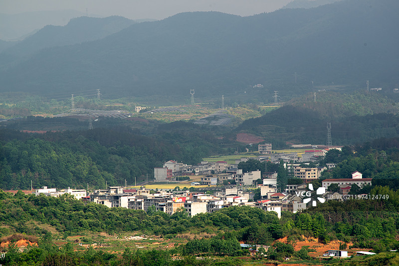 咸宁通山县村庄图片素材