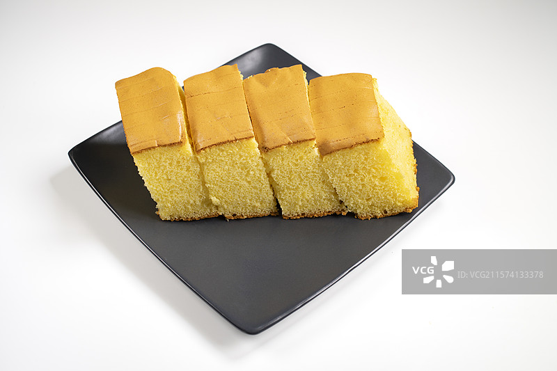 美味切片海绵蛋糕摆拍图片素材