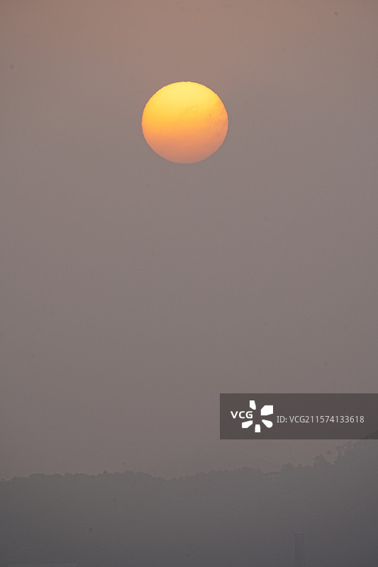 青岛日出老虎山图片素材