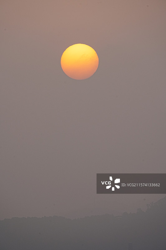 青岛日出老虎山图片素材