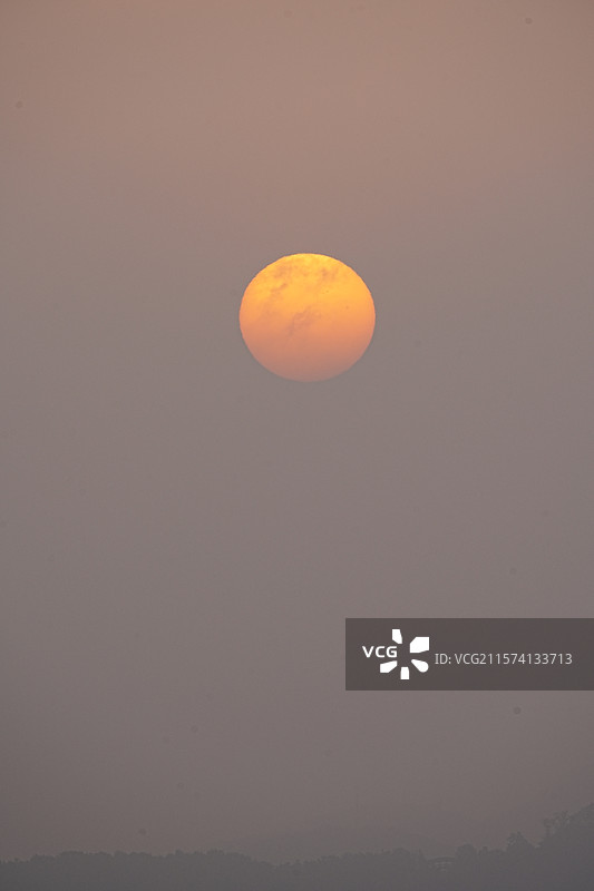 青岛日出老虎山图片素材