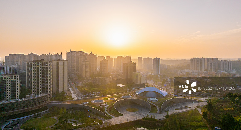 四川安岳石窟数字展示中心 城市风光 建筑设计图片素材