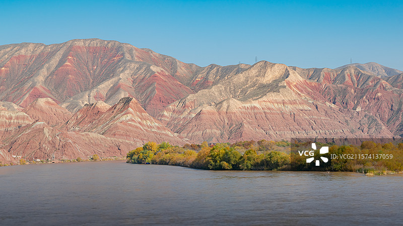 水墨丹霞图片素材