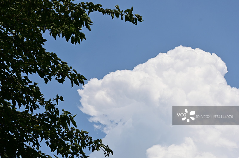 空中美丽的卷积云图片素材