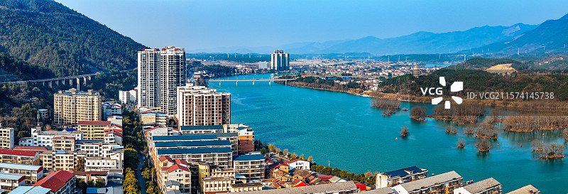 双牌县 紫金北路 雷家冲 城市 地标 航拍图片素材