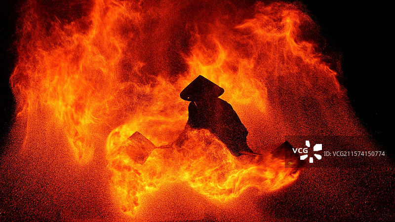 杭州火壶表演图片素材