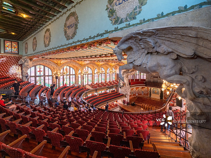 西班牙巴塞罗那音乐厅图片素材