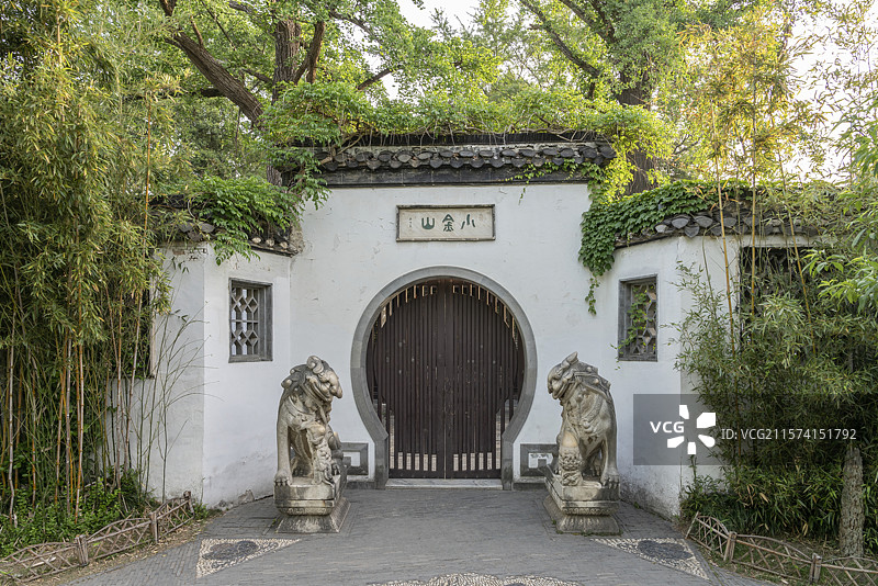 扬州瘦西湖小金山图片素材