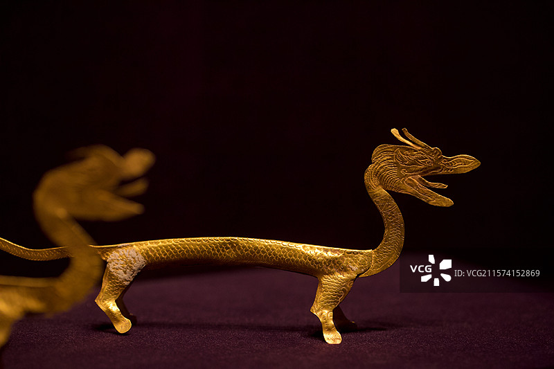 唐代 金龙 江苏省苏州市金庭镇林屋洞出土 苏州博物馆藏图片素材