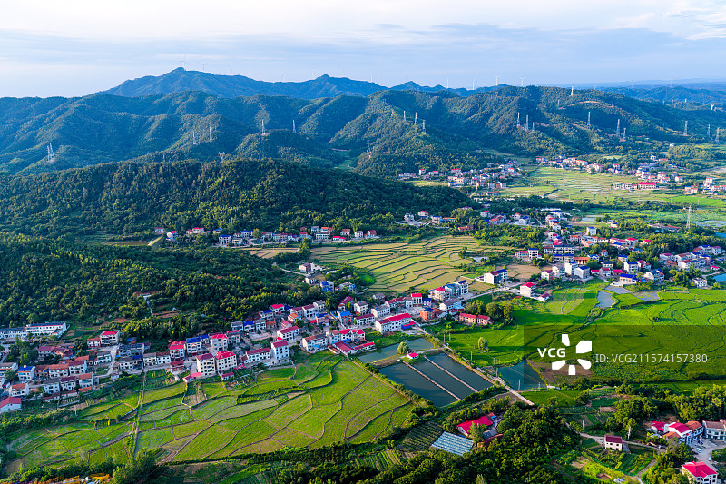 湖南岳阳临湘 美丽乡村图片素材