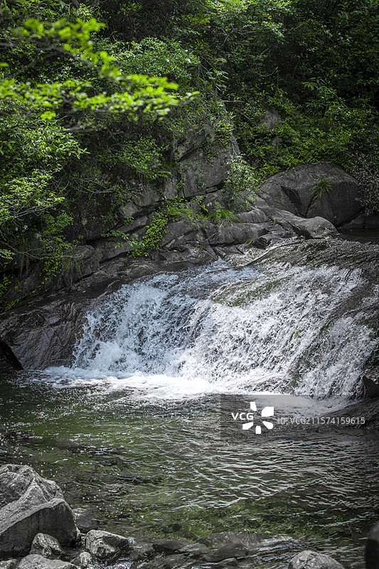 浙江杭州桐庐县大奇山国家森林公园景色图片素材