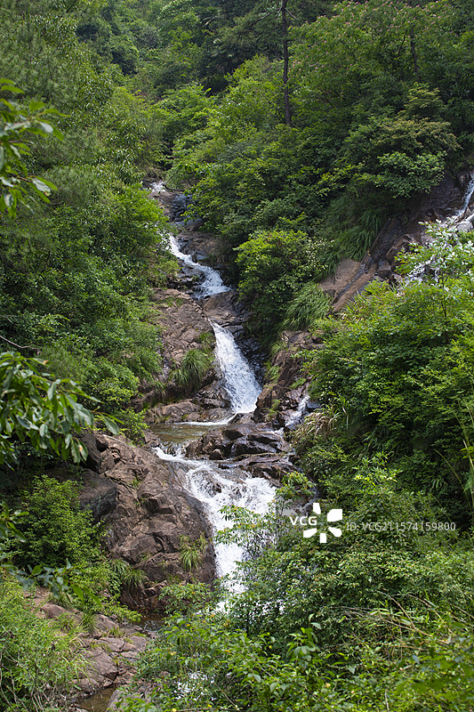 浙江杭州桐庐县大奇山国家森林公园景色图片素材