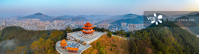 岑溪市 岑城镇 义州大道 城市 航拍图片素材