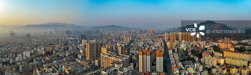 岑溪市 岑城镇 义州大道 城市 航拍图片素材