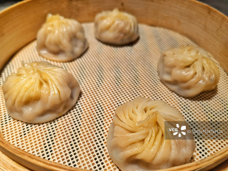 蟹粉小笼包图片素材