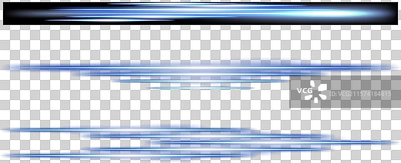 霓虹灯发光激光束蓝色光辉速度图片素材