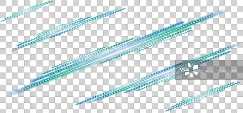 青色和蓝色的霓虹发光线光效图片素材