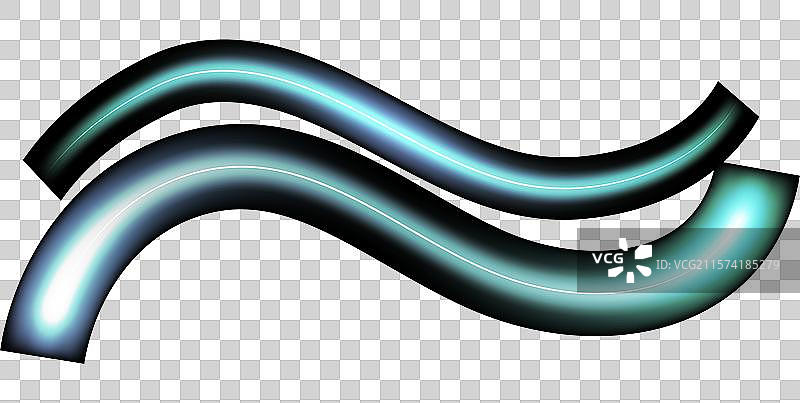 霓虹波浪旋涡光效激光束图片素材