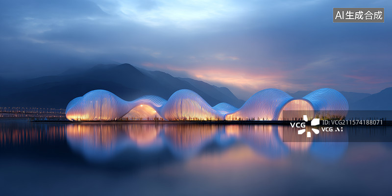 【AI数字艺术】科技感电商广告背景图片素材