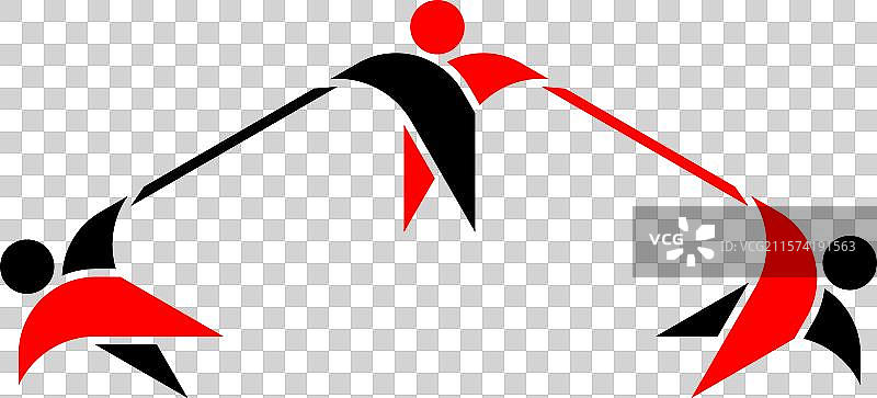 团队连接标志图片素材