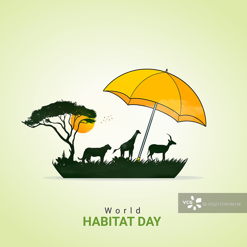 世界 habitat 日的广告设计图片素材