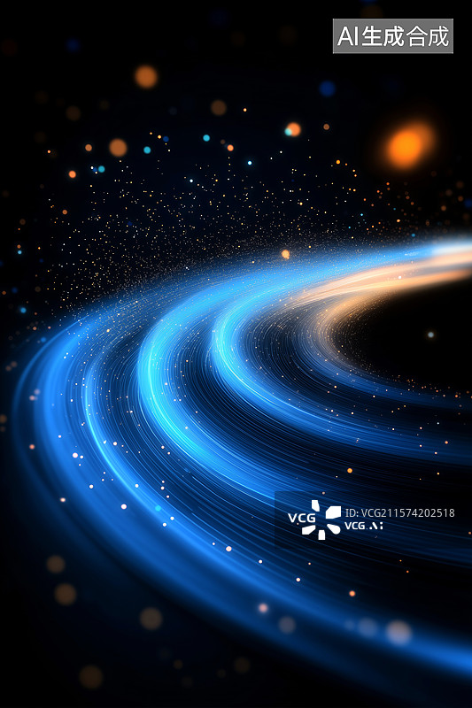 【AI数字艺术】科技概念光线背景图片素材