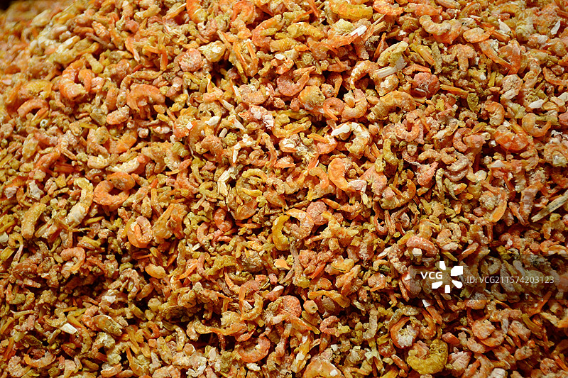 广西海边特产虾干图片素材