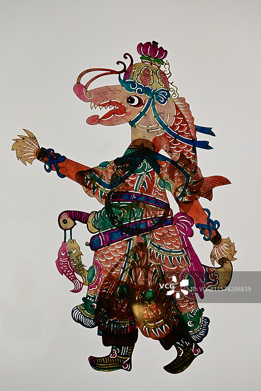 皮影戏角色特写图片素材