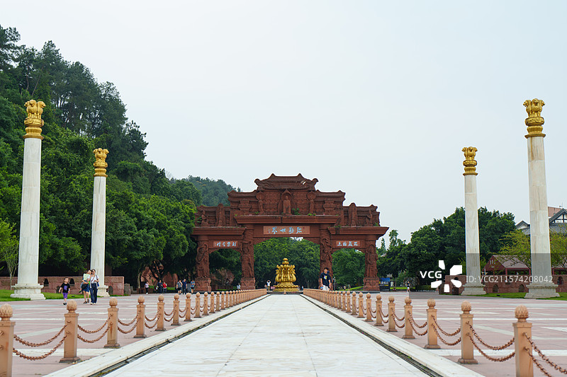 乐山嘉定坊 乐山大佛游客中心图片素材