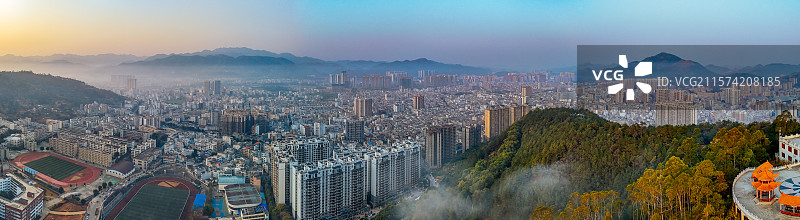 岑溪市 岑城镇 义州大道 城市 航拍图片素材