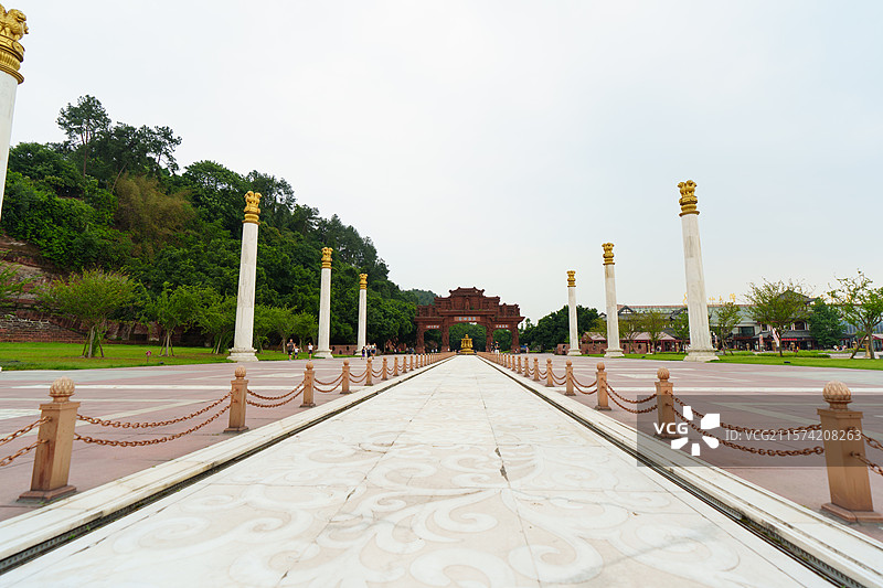 乐山嘉定坊 乐山大佛游客中心图片素材