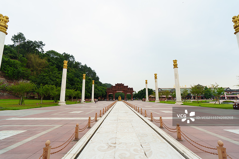 乐山嘉定坊 乐山大佛游客中心图片素材