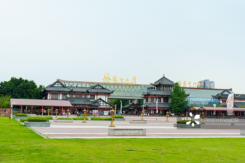 乐山嘉定坊 乐山大佛游客中心图片素材