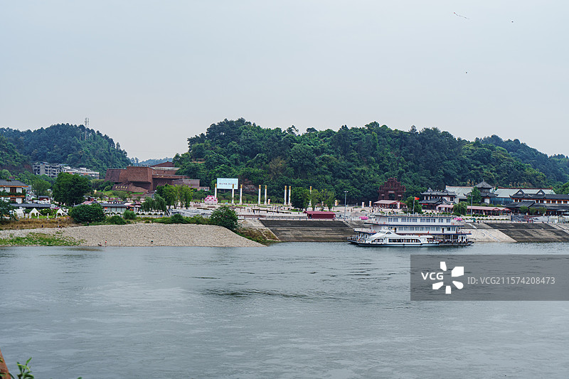 乐山二号桥嘉定坊乐山博物馆图片素材