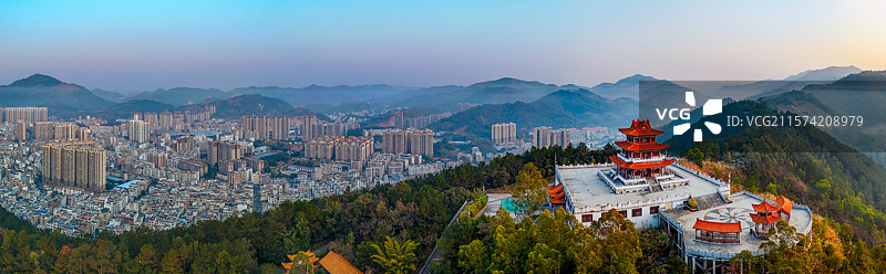 岑溪市 岑城镇 义州大道 城市 航拍图片素材