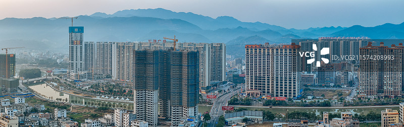 岑溪市 岑城镇 义州大道 城市 航拍图片素材