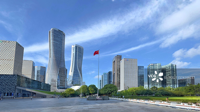 杭州钱江新城市民中心广场图片素材