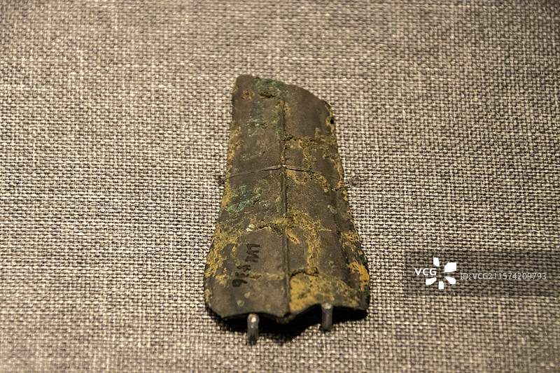 广西壮族自治区博物馆“古代文明陈列”展：铜刮刀（战国，1998年灵川县富足村岩洞葬出土）图片素材