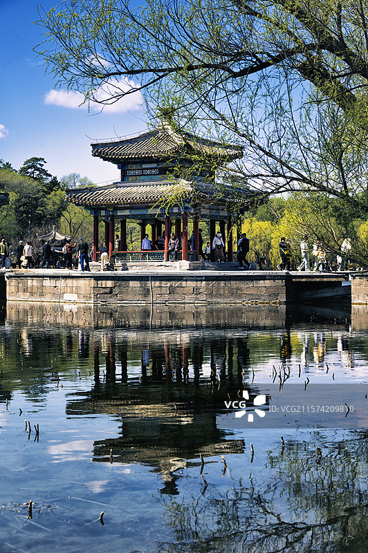 承德避暑山庄水心榭图片素材