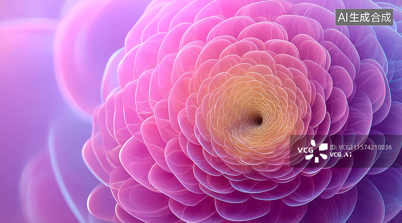 【AI数字艺术】粉紫色螺旋图案图片素材