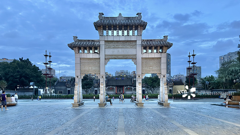 广州著名景点陈家祠图片素材