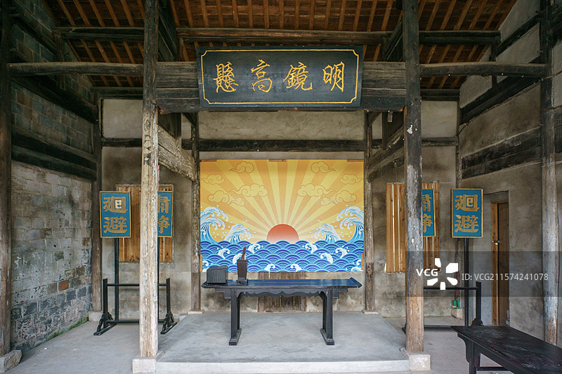 安徽桐城孔城老街传统古建筑图片素材