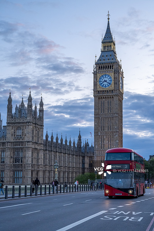 傍晚伦敦大笨钟图片素材