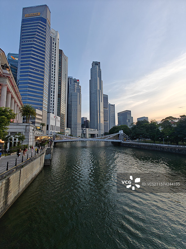 新加坡中心区域城市风光图片素材